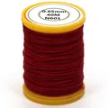 0,65 mm roter gewachster Faden Spule für DIY Armbänder und Schmuckherstellung Basteln - 0.65mm / Dunkelrot