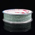 Corda intrecciata a quattro fili verde chiaro da 2,5 mm per la creazione di gioielli fatti a mano - verde pisello