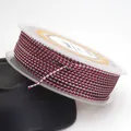 1.5mm twisted red and silver braided cord on spool for DIY jewelry necklace making - Red and Silver Dragon Cord (49#) / 1.5mm / 10 Meters Per Roll