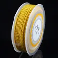 2.0mm yellow gold silk braided Milan rope for DIY bracelet and necklace making - Approx. 2.0mm / 8m/Roll / Gold