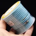 3mm light blue braided cord for DIY necklace and pendant jewelry making - Approximately 3mm / Light Blue
