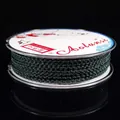 Corda intrecciata a 4 fili verde scuro da 2,5 mm per gioielli e braccialetti fai-da-te - Verde Scuro