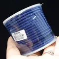 High-quality 3mm navy blue braided cord for DIY necklace and pendant making, 8m spool - Approximately 3mm / Light Ink Blue