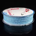 Bobina di corda intrecciata blu chiaro da 2,5 mm a 4 fili per gioielli e ciondoli DIY - Azzurro