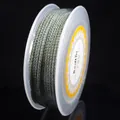 Professional 2.0mm dark green Milan cord with gold metallic thread for DIY jewelry making - Approx. 2.0mm / 8m/Roll / Dark Pea Green