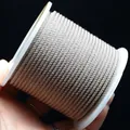 Durable brown 2mm braided corn cord on a spool for DIY jewelry making and pendants - Khaki