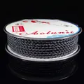 Cordino intrecciato grigio a 4 fili da 2,5 mm per la creazione di collane e braccialetti DIY - Grigio scuro