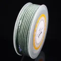 High-quality 2.0mm light green Milan cord with gold metallic thread for DIY jewelry - Approx. 2.0mm / 8m/Roll / Bean Green
