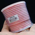 Pink 3mm core-filled braided cord spool for DIY necklace and jewelry making crafts - Approximately 3mm / Pink