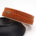 Red hand-twisted cotton cord with metallic gold thread for DIY jewelry bracelets - Approximately 0.8mm / Red Yellow Gold Mixed (76)