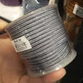 BedLin 3mm silver braided nylon cord spool for DIY necklace pendants and jewelry making - Approximately 3mm / Silver Gray