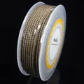 2.0mm thickness gold and brown metallic Milanese braided cord for DIY jewelry making on spool - Approx. 2.0mm / 8m/Roll / Chestnut