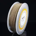 2.0mm golden silk braided Milan cord for DIY jewelry making on plastic spool - Approx. 2.0mm / 8m/Roll / Apricot