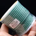 3mm teal braided cord spool for DIY necklace and pendant making, 8 meters per reel. - Approximately 3mm / Bean Green