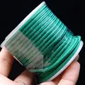 High quality 3mm green braided cord for DIY necklace pendants and jewelry making projects - Approximately 3mm / Green