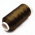 Hilo de seda de hielo marrón oscuro brillante para borlas DIY y manualidades de bordado - 3 cabos / Marrón (10#)