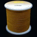 High-quality 2mm/3mm mustard yellow braided corn rope spool for DIY jewelry crafts - Dark Brownish Yellow