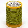 Premium 0,65 mm olivgrünes gewachstes Garn für DIY-Schmuckweben und Basteln - Südamerikanische Wachskordel (N658) / 0.65mm / Grasgrün