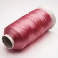 Hilo de seda de hielo rosa de 3 cabos de alto brillo para borlas DIY y bordado - 3 cabos / Rosa (46#)