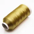 Hilo de bordar de nailon dorado brillante de 3 cabos para hacer borlas de bricolaje - 3 cabos / Beige Oscuro