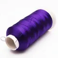 Hilo de seda de hielo púrpura brillante para borlas DIY y bordado, fibra de nylon de 3 cabos - 3 cabos / Violeta (A205)
