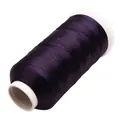 Hilo de seda de hielo púrpura oscuro brillante para borlas DIY bordado de nailon 3 hebras - 3 cabos / Púrpura Oscuro (31#)