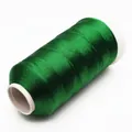 Hilo de seda de hielo verde esmeralda de alto brillo para borlas de bricolaje y bordado - 3 cabos / Verde (233#)