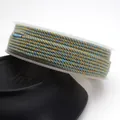 1.5mm to 2.0mm mixed color twisted cotton cord with gold thread for DIY jewelry making - Approximately 0.8mm / 106 (Blue/Brown/Gold Mixed)