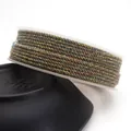 1.8mm mixed color hand-twisted cotton rope with gold thread for DIY jewelry making cord - Approximately 0.8mm / 110# (Green Red Brown Gold Mix)