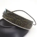 Handmade mixed color cotton cord with gold metallic thread spool for DIY jewelry crafts. - Approximately 0.8mm / Dark Coffee Bright Gold Mix (115)
