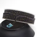Premium hand-twisted purple cotton cord with gold thread for DIY jewelry making - Approximately 0.8mm / 118 (Dark Purple Gold Mix)