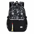 Large capacity men's casual backpack with soccer pattern and cool graffiti design - Football