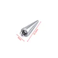 Colgante de cono de acero inoxidable pulido para hacer joyas DIY, 12,5 mm x 4 mm - Colgante de Cono con Anillo Soldado (4x12.5mm) / Color acero