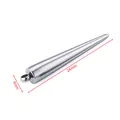 Colgante de cono de acero inoxidable plateado de 24mm para joyería DIY de collar - Colgante de Cono con Anillo Soldado (4x24mm) / Color acero