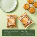 Rabbit-themed Mid-Autumn mooncake packaging machine-seal bags, 11.5x15cm size, 100 pack - Moon Rabbit Time (Mixed Patterns) / Pack of 100 (11.5x15cm)