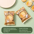 Premium Moon Rabbit themed 9x12cm machine-sealed mooncake packaging bags, 100pcs per pack - Moon Rabbit Time (Mixed Patterns) / 100 Pieces/Pack (9x12cm)