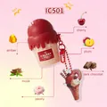 Dolce flacone di profumo cupcake gourmet al gusto ciliegia con portachiavi a cono - Gourmet alla Ciliegia (IC501)