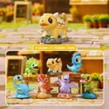 Collection of 7 cute cartoon dinosaur figurines including T-Rex and Triceratops - Dinosaur Paradise (M502) / Set of 6