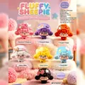 Cute flocked sheep blind box figurine collection featuring seven unique colorful designs - Set of 6 (Full Box) / Fluffy Sheep Cub (80327)