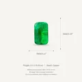 Rechteckiger facettierter grüner Kristall für DIY-Schmuck 5x3mm - Juli Geburtsstein