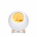 Cute white pet house night light with sleeping cat variant and warm LED atmosphere lighting - Night Light Style / White