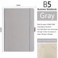 B5 grey professional business notebook with 100 sheets and elastic band closure - B5 / Gray