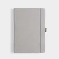 B5 grey professional business notebook with 100 sheets and elastic band closure - B5 / Gray