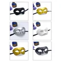 Sammlung von Vintage-Maskenball-Halbmasken für Halloween-Partys in verschiedenen Farben - Einheitsgröße / 6er-Set / Mehrfarbig