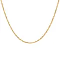 Collana a catena barbazzale minimalista in acciaio inossidabile dorato - Catena cubana / 2.2MM*40CM / Oro