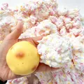 Handgefertigtes DIY Kartoffel Squishy Spielzeug mit bunten Schaumstoffbällen zum Stressabbau - Kartoffel-Stil (Knusprige Block-Version) / Einzelverpackung / Goldgelb