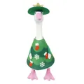 Christmas themed outfit for 7-inch goose figurine with green tree dress and star hat - Mini Snowflake Style