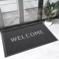 Modern Nordic gray welcome doormat for home entrance, non-slip and durable floor mat - Youjian-Gray