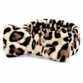 Soft plush leopard print coral fleece bow headband for face washing and skincare SPA - New Leopard 2