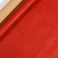 Premium large festive red Christmas wrapping paper roll with a classic smooth matte texture - Christmas Red / 43*300cm Roll